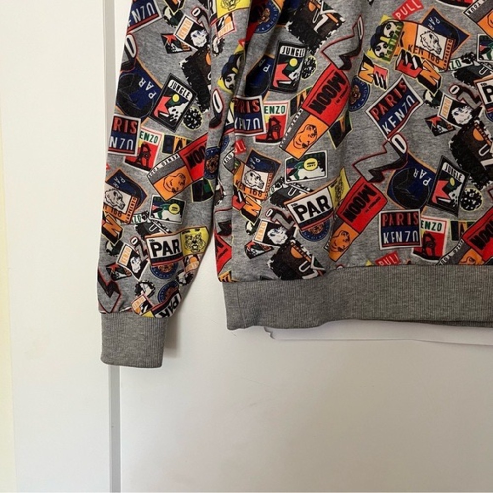 Kenzo Gray and Yellow Sweatshirt - Picture 4 of 6